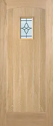 Cottage Oak External Door - RM1S Lead DG 1981 x 762mm    OCOTTG30