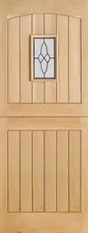 Cottage Oak External Door - Stable 1L Lead DG  1981 x 762mm    OCOTTSTA30