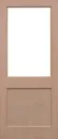 LPD 2XG 1L Unglazed External Door 2032 x 813 (32") Unfinished Hemlock