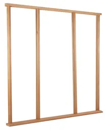 LPD Vestibule Door & Sidelight Frame 2217 x 2291mm Unfinished Hardwood