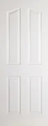 LPD Textured Mayfair 4P Internal Door 1981 x 838 (33") Primed White Composite
