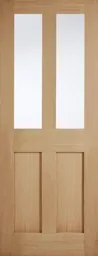 LPD London 2L Glazed Internal Door 1981 x 686 (27") Unfinished Oak