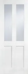LPD London 2L Glazed Internal Door 1981 x 686 (27") Primed White