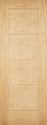 LPD Modica Part L Dowelled External Warmer Door 1981 x 762 (30") Unfinished Oak