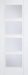 LPD Vancouver 4L Glazed Internal Door 1981 x 610 (24") Primed White