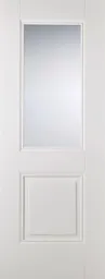 LPD Arnhem 1P 1L Glazed Internal Door 1981 x 686 (27") Primed Plus White