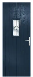 LPD Speedwell Glazed External Door Set 2030 x 890 (35") Pre-Finished Blue Composite