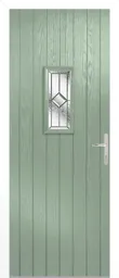 LPD Speedwell Glazed External Door Set 2030 x 890 (35") Pre-Finished Chartwell Green Composite