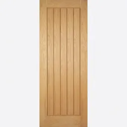 Belize Solid Core Internal Door - Unfinished - 1981 x 457mm Oak   OBEL18