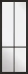 LPD Liberty 4L Glazed Internal Door 1981 x 762 (30") Black Primed