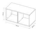 GoodHome Atomia Matt White Modular furniture cabinet, (H)375mm (W)750mm (D)350mm