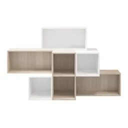 GoodHome Atomia Oak effect Modular furniture cabinet, (H)750mm (W)375mm (D)350mm