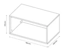 GoodHome Atomia Grey oak effect Modular furniture cabinet, (H)375mm (W)750mm (D)450mm