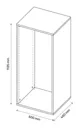 GoodHome Atomia Oak effect Modular furniture cabinet, (H)1125mm (W)500mm (D)450mm