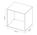 GoodHome Atomia Grey oak effect Modular furniture cabinet, (H)750mm (W)750mm (D)580mm