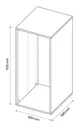 GoodHome Atomia Grey oak effect Modular furniture cabinet, (H)1125mm (W)500mm (D)580mm