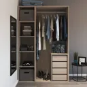 GoodHome Atomia Oak effect Modular furniture cabinet, (H)2250mm (W)1000mm (D)580mm