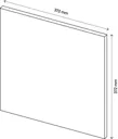 GoodHome Atomia White Modular furniture door, (H) 372mm (W) 372mm