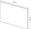 GoodHome Atomia Grey oak effect Modular furniture door, (H) 372mm (W) 497mm