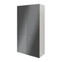 GoodHome Atomia Gloss Anthracite Modular furniture door, (H) 747mm (W) 497mm