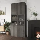 GoodHome Atomia Grey oak effect Modular furniture door, (H) 747mm (W) 497mm
