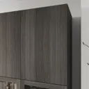 GoodHome Atomia Grey oak effect Modular furniture door, (H) 1497mm (W) 372mm