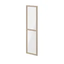 GoodHome Atomia Oak effect Transparent Modular furniture door, (H) 1872mm (W) 497mm