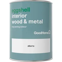 GoodHome Alberta Eggshell Metal & wood paint, 0.75L