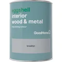 GoodHome Brooklyn Eggshell Metal & wood paint, 0.75L