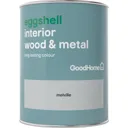 GoodHome Melville Eggshell Metal & wood paint, 0.75L