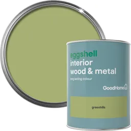 GoodHome Greenhills Eggshell Metal & wood paint, 0.75L