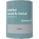 GoodHome Brooklyn Satin Metal & wood paint, 0.75L