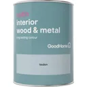 GoodHome Toulon Satin Metal & wood paint, 0.75L
