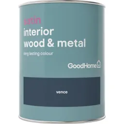 GoodHome Vence Satin Metal & wood paint, 0.75L