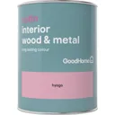 GoodHome Hyogo Satin Metal & wood paint, 0.75L