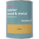 GoodHome Chueca Satin Metal & wood paint, 0.75L