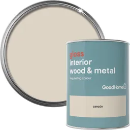 GoodHome Cancún Gloss Metal & wood paint, 0.75L