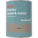 GoodHome Caracas Gloss Metal & wood paint, 0.75L