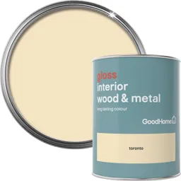 GoodHome Toronto Gloss Metal & wood paint, 0.75L