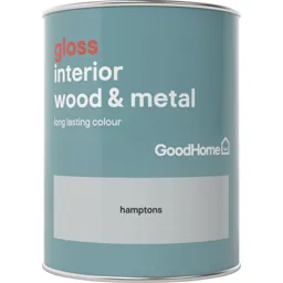 GoodHome Hamptons Gloss Metal & wood paint, 0.75L