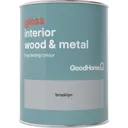 GoodHome Brooklyn Gloss Metal & wood paint, 0.75L