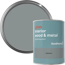 GoodHome Delaware Gloss Metal & wood paint, 0.75L