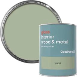 GoodHome Limerick Gloss Metal & wood paint, 0.75L