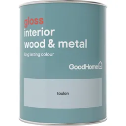 GoodHome Toulon Gloss Metal & wood paint, 0.75L