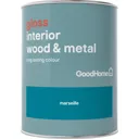 GoodHome Marseille Gloss Metal & wood paint, 0.75L