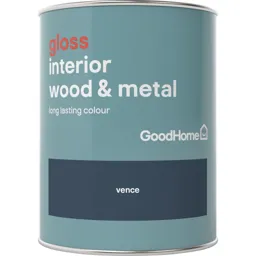 GoodHome Vence Gloss Metal & wood paint, 0.75L