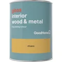 GoodHome Chueca Gloss Metal & wood paint, 0.75L