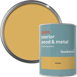 GoodHome Chueca Gloss Metal & wood paint, 0.75L