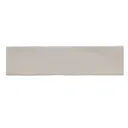 Vernisse Silver grey Gloss Plain Ceramic Indoor Wall Tile, Pack of 41, (L)301mm (W)75.4mm