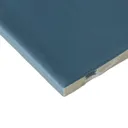 Vernisse Mallard blue Gloss Plain Ceramic Indoor Wall Tile, Pack of 41, (L)301mm (W)75.4mm